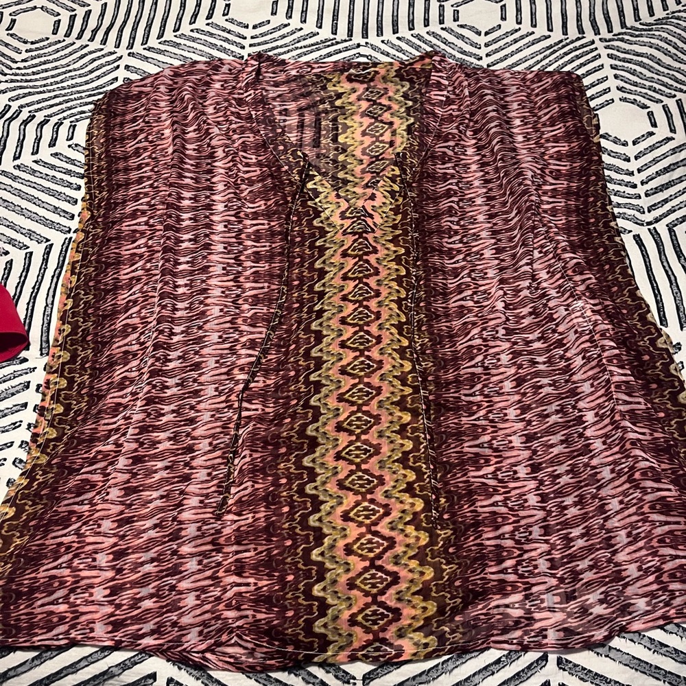 O’Neil Sheer Tie Front Cover Up